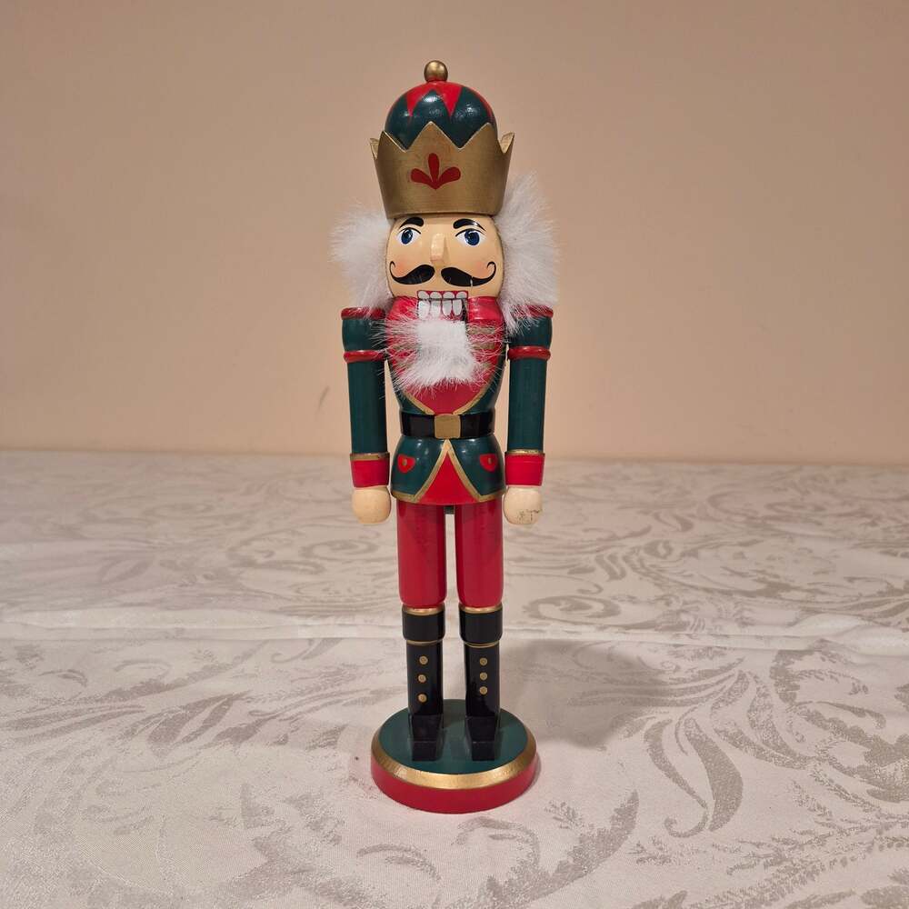 Traditional 11" Wooden King Nutcracker Figurine